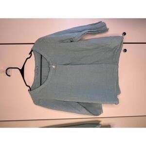 100% linen Light Blue Top
